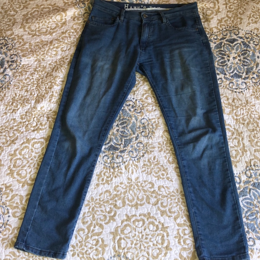Men’s dark wash skinny jeans